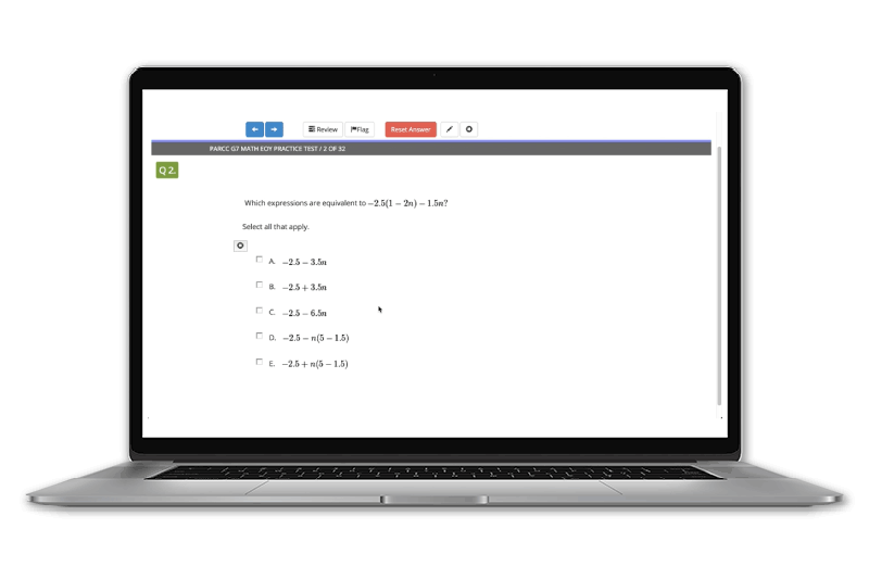 PARCC laptop example